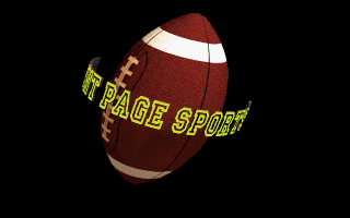 Title screen of Front Page Sports: Football