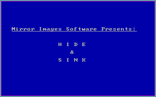 Title screen of Hide and Sink
