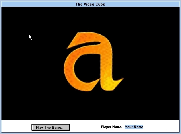 Title screen of Video Cube: Space