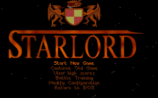 Title screen of Starlord (1993)