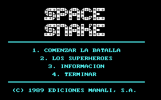 Title screen of Space Snake