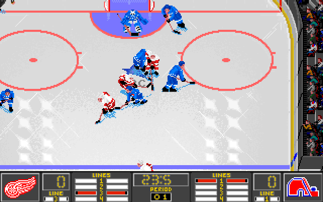 Gameplay of NHL Hockey 95