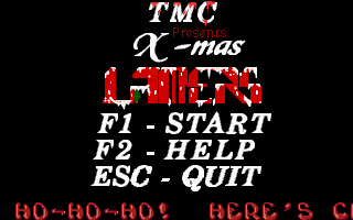 Title screen of X-mas Lamers