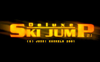 Title screen of Deluxe Ski Jump