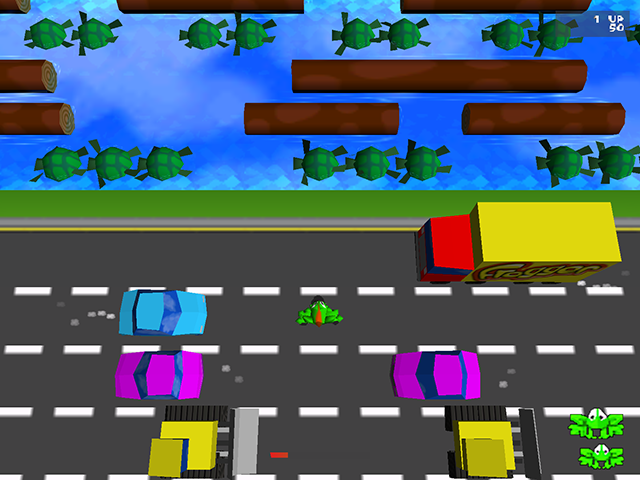 Gameplay of Frogger