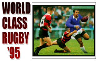 Title screen of World Class Rugby 95