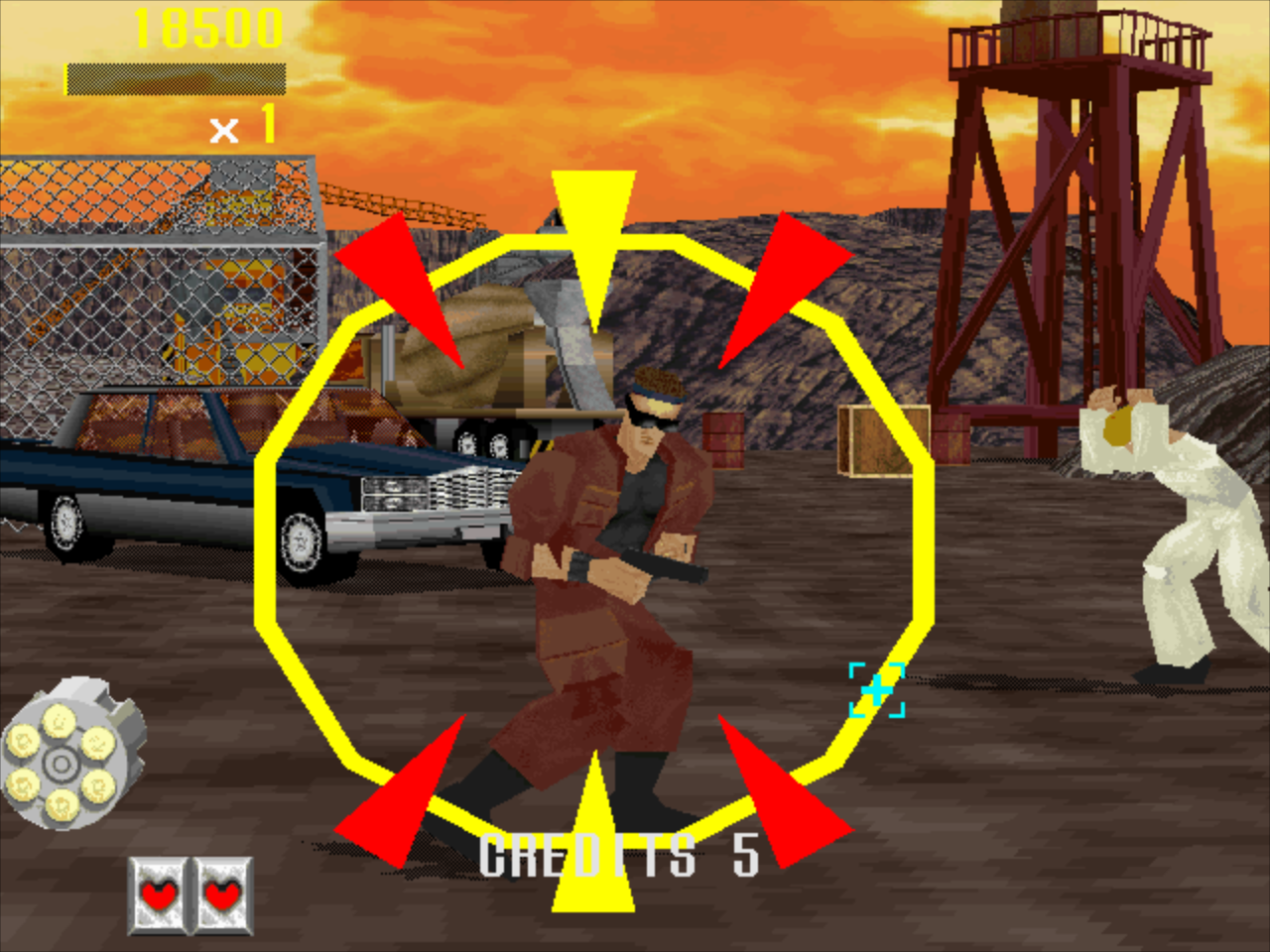 Gameplay of Virtua Cop