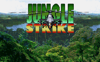 Title screen of Jungle Strike