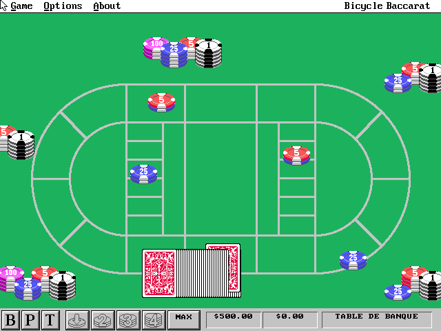 Gameplay of Bicycle Baccarat
