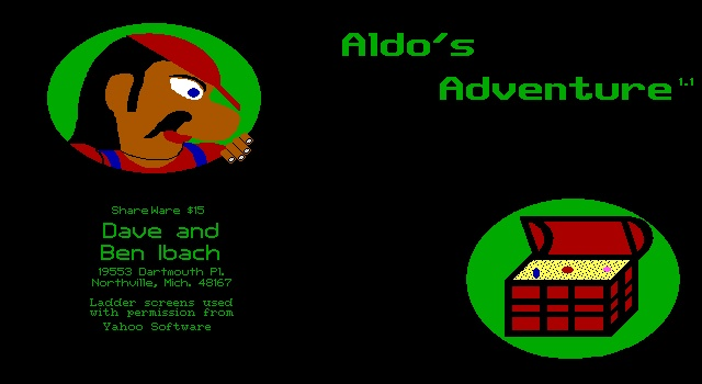 Title screen of Aldo's Adventure