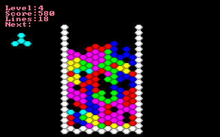 Gameplay of Hextris
