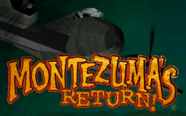 Title screen of Montezuma's Return