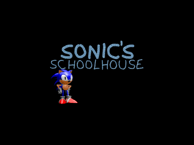 Title screen of Sonic's Schoolhouse