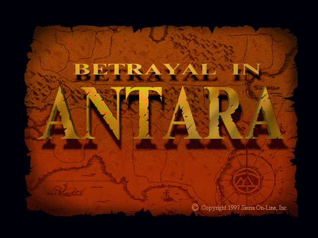 Title screen of Betrayal in Antara
