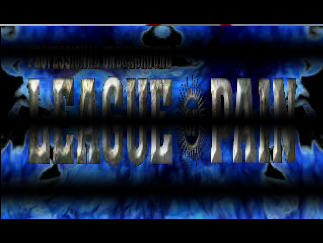 Title screen of Professional Underground League of Pain