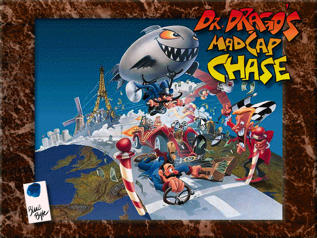 Title screen of Dr. Drago's Madcap Chase