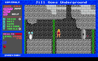 Gameplay of Jill of the Jungle: Jill Goes Underground