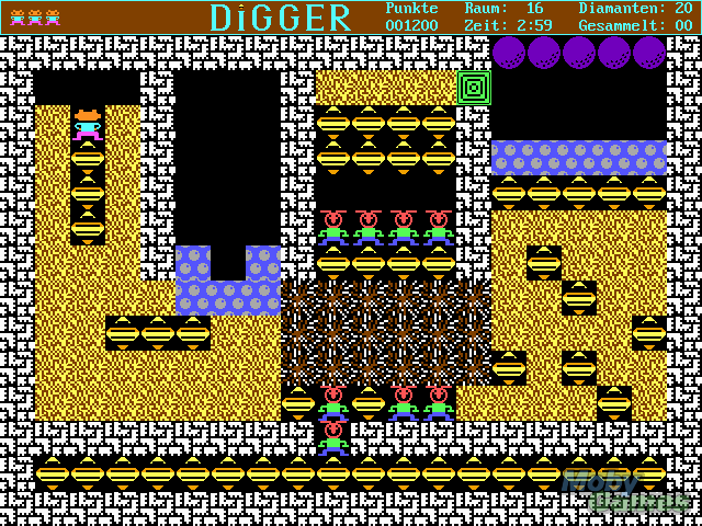 Gameplay of Digger (1992)