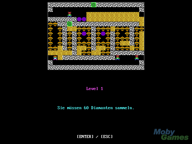 Title screen of Digger (1992)