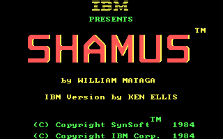 Title screen of Shamus