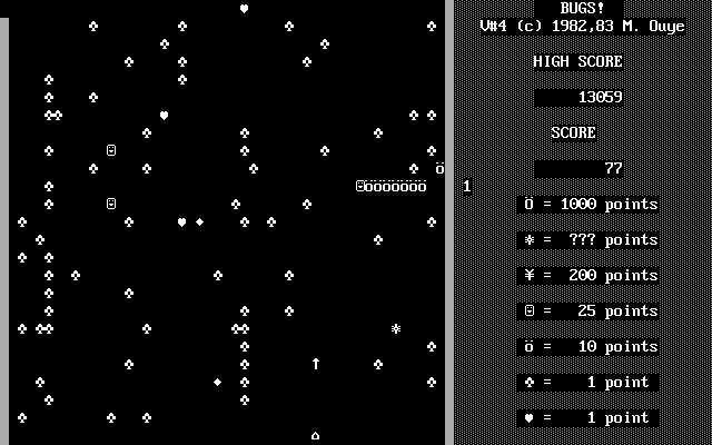 Gameplay of Bugs!