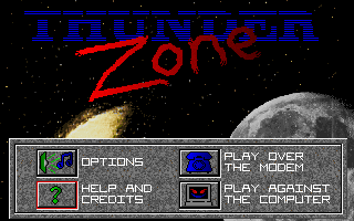 Title screen of Thunder Zone