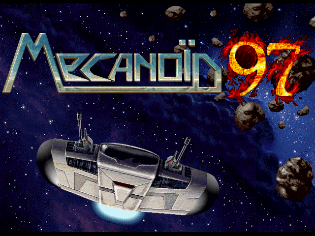 Title screen of Mecanoid