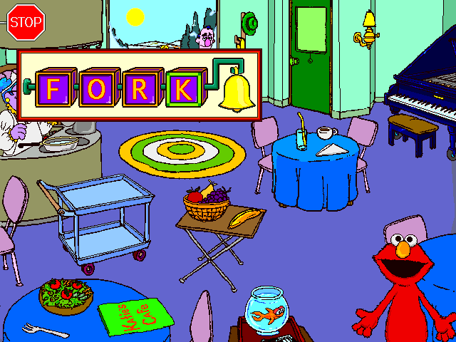 Gameplay of Sesame Street: Let's Make a Word!