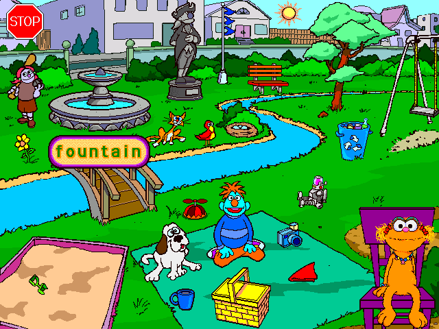 Gameplay of Sesame Street: Let's Make a Word!