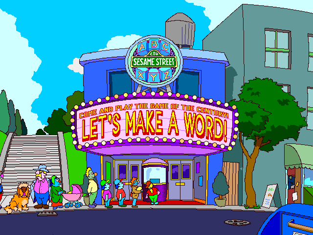 Title screen of Sesame Street: Let's Make a Word!