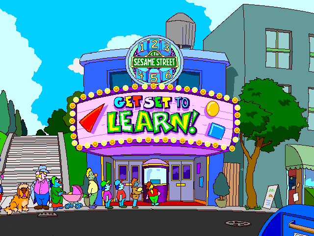 Title screen of Sesame Street: Get Set to Learn