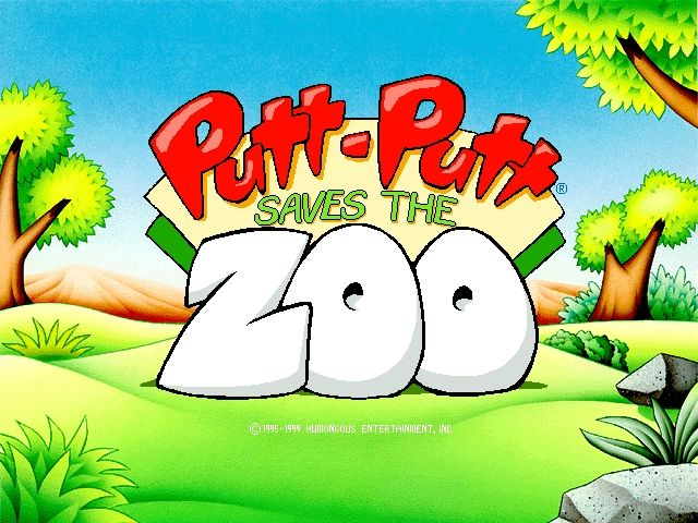 Title screen of Putt-Putt Saves the Zoo