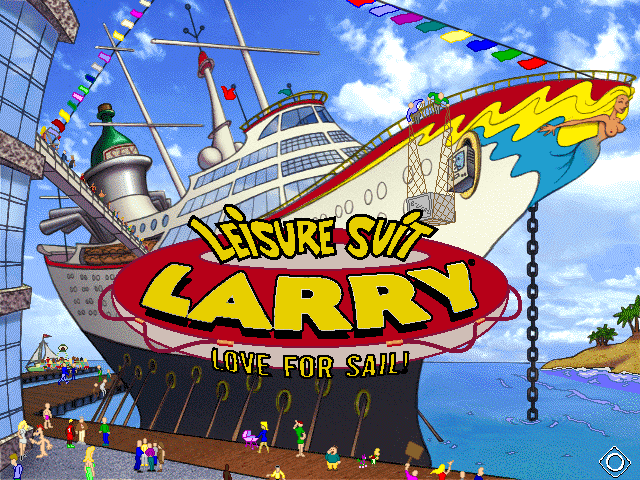 Title screen of Leisure Suit Larry: Love for Sail!