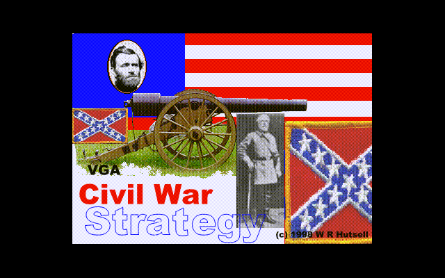 Title screen of VGA Civil War Strategy
