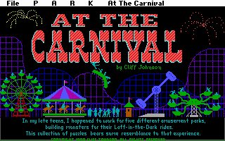 Title screen of At the Carnival