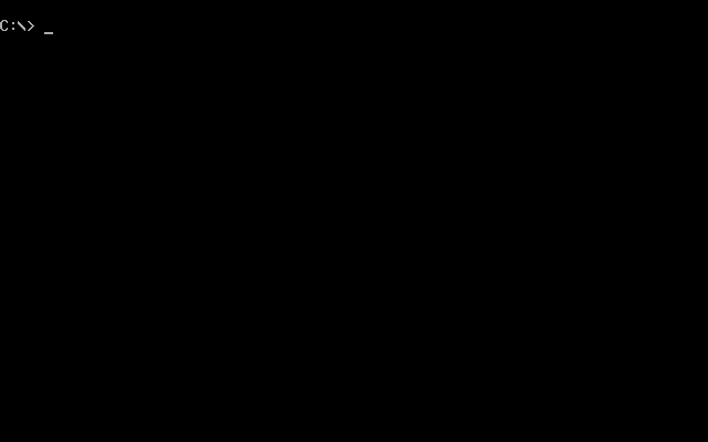 Title screen of LOVEDOS