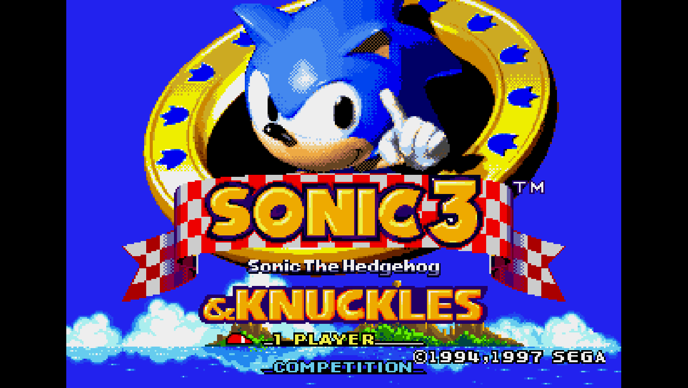 Title screen of Sonic & Knuckles Collection