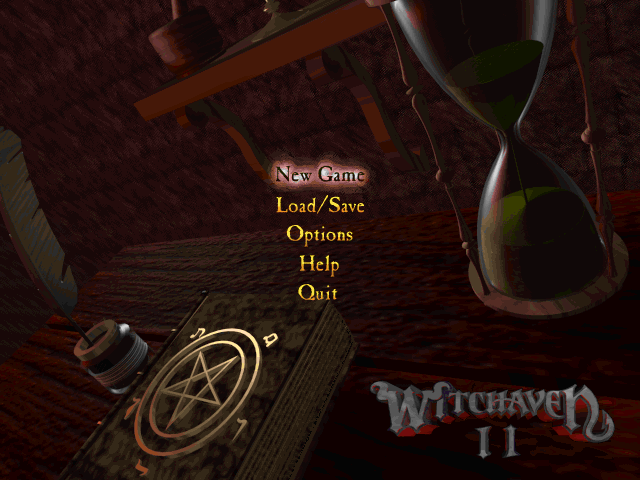 Title screen of Witchaven II: Blood Vengeance