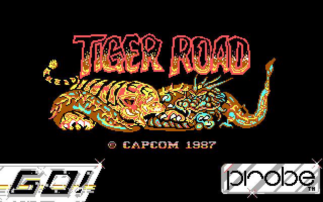 Title screen of Tiger Road