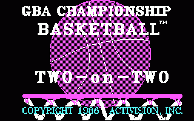 Title screen of GBA Championship Basketball: Two-on-Two