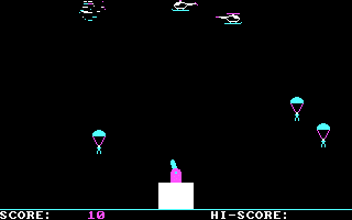 Gameplay of Paratrooper