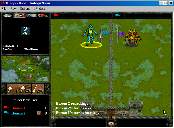 Gameplay of Dragon Dice
