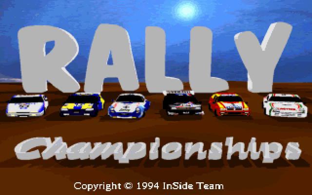 Title screen of Rally Championships