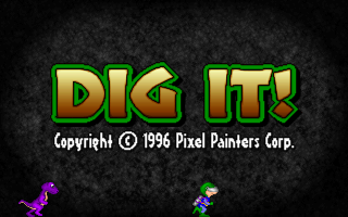 Title screen of Dig It!