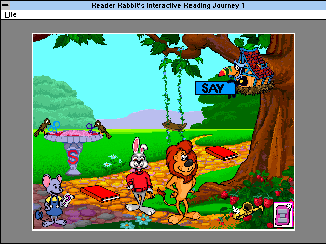 Gameplay of Reader Rabbit's Reading Journey 1