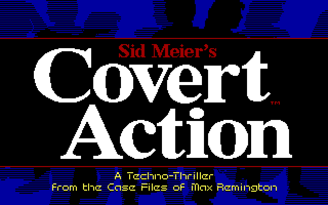 Title screen of Sid Meier's Covert Action