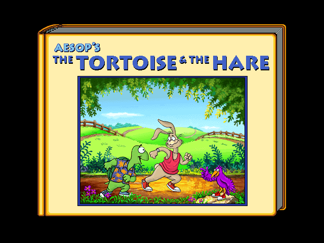 Title screen of The Tortoise and the Hare