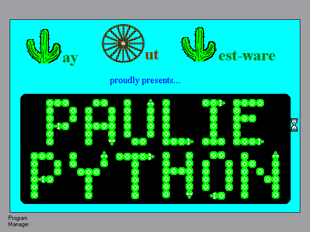 Title screen of Paulie Python