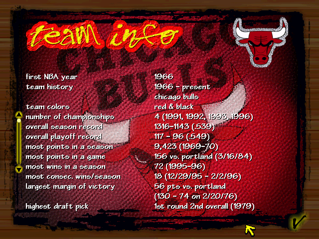Gameplay of NBA Live 97