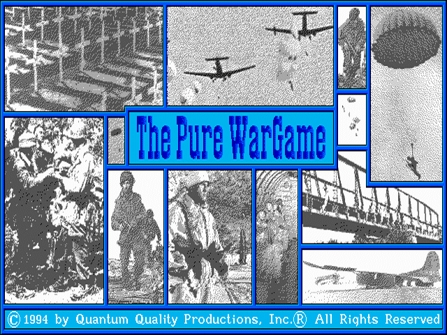 Title screen of The Pure Wargame